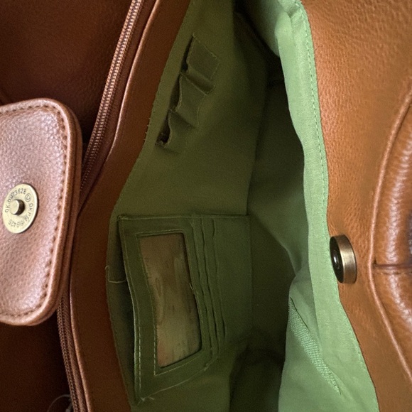 Bueno Bag, NWT, embroidered lion, tropical, jungle, handbag, eclectic - Picture 5 of 11